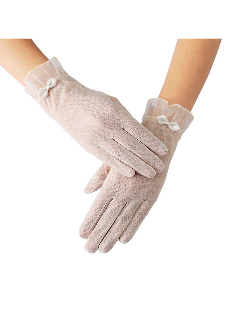 قفازات قيادة نسائية قفازات دانتيل حماية صيفية حماية من الأشعة فوق البنفسجية قفازات رياضية